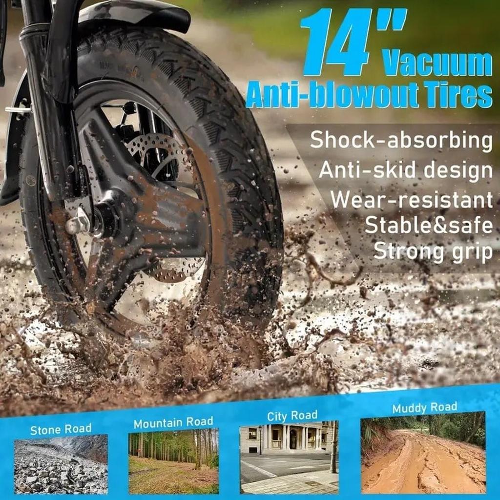 Deepower Nieuw E-Bike Vouwfiets 3v 14inch 37cm