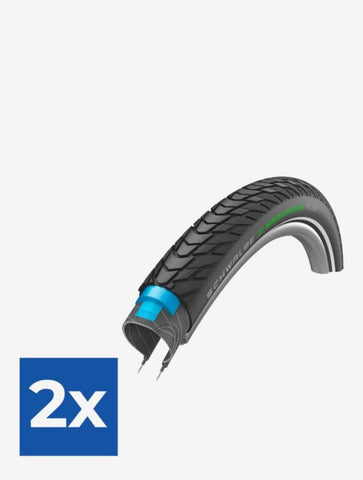 Schwalbe 5mm Antilek Banden Voor+Achter gemonteerd